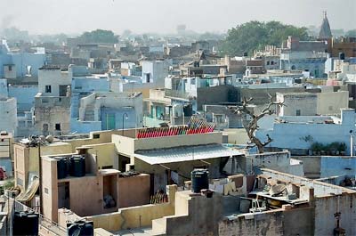 Błękitne budynki w Jodhpur Błękitne budynki w Jodhpur