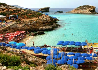 Plaża Blue Lagoon na Malcie Plaża Blue Lagoon na Malcie