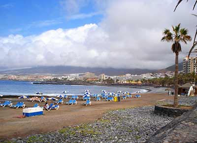Playa de Las Americas na Teneryfie. Playa de Las Americas na Teneryfie.