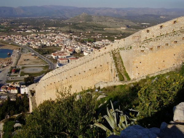 Zdjęcie z Grecji - widok z fortu Palamidi