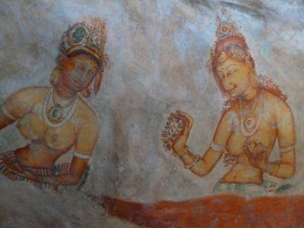 Zdjęcie ze Sri Lanki - freski w swiatyni