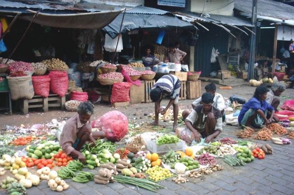 Zdjęcie ze Sri Lanki - uliczny handel w colombo