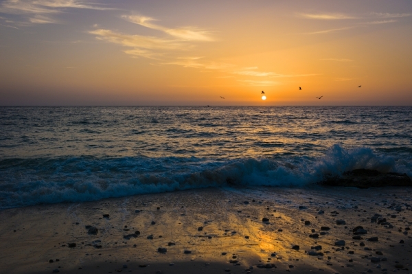 Zdjęcie z Omanu - Wschód słońca nad oceanem