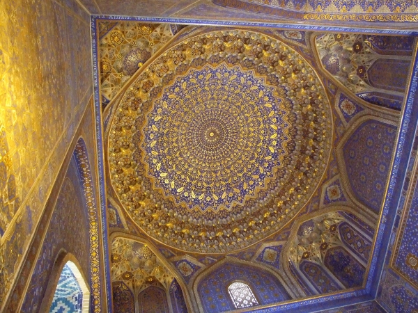 Zdjęcie z Uzbekistanu - wnętrze kopuły