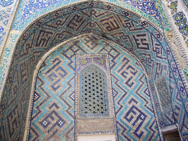 Zdjęcie z Uzbekistanu - zdobienia medres