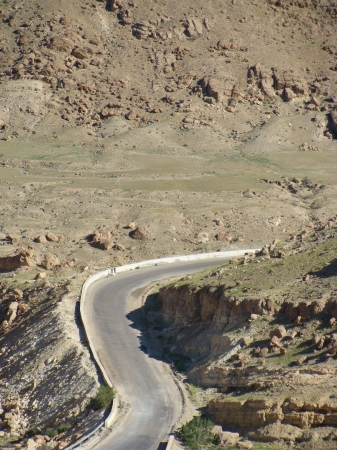 Zdjęcie z Tunezji - Droga w Górach Atlas