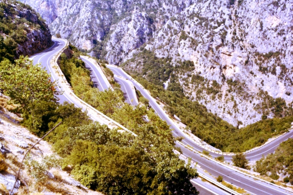 Zdjęcie z Grecji - górski przejazd