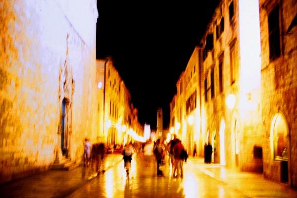 Zdjęcie z Chorwacji - nocny Stradun