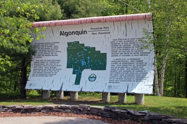 Zdjęcie z Kanady - Mapa parku Algonquin Park
