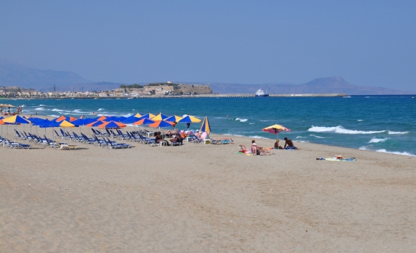 Zdjęcie z Grecji - plaża w Rethymnon