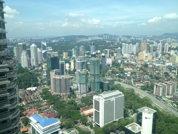 Zdjęcie z Malezji - KL, widok z Twin Towers