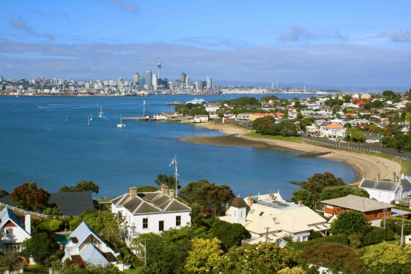 Zdjęcie z Nowej Zelandii - Widok na Auckland z Devonport