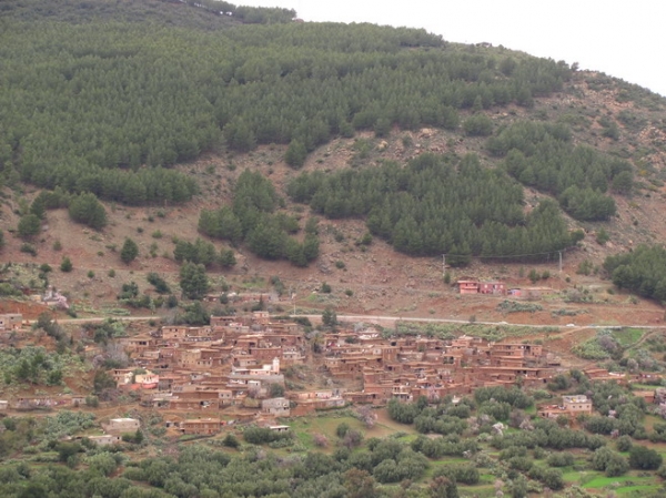 Zdjęcie z Maroka - Czerwone miasteczko w czerwonej dolince.