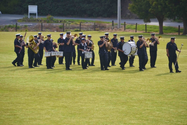 Zdjęcie z Nowej Zelandii - Cwiczenia orkiestry Marynarki Wojennej