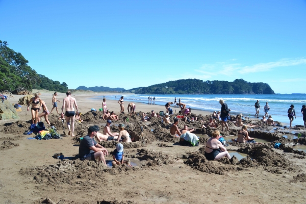 Zdjęcie z Nowej Zelandii - Goraca Plaza - Hot Water Beach