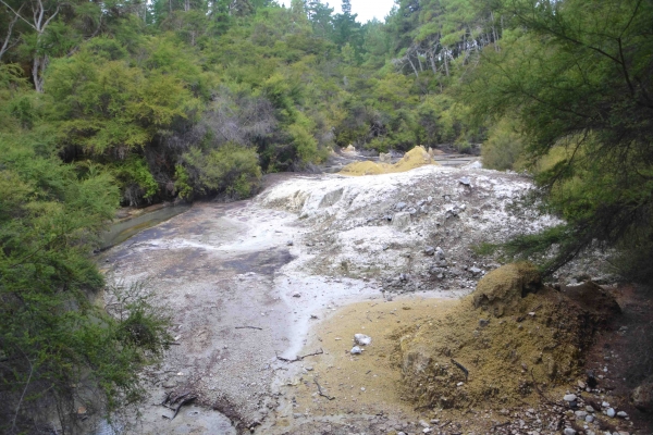 Zdjęcie z Nowej Zelandii - Siarkowy strumień