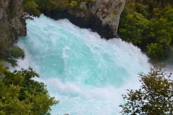 Zdjęcie z Nowej Zelandii - Wodospad Huka Falls na rzece Waikato River