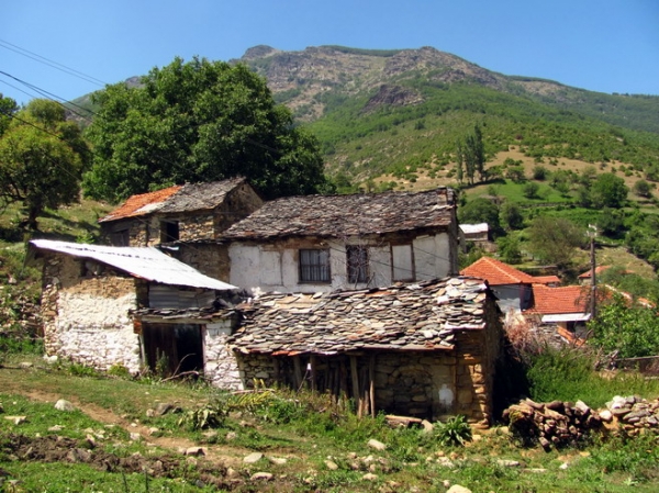 Zdjęcie z Macedonii - Malowiszte - tradycyjna zabudowa.