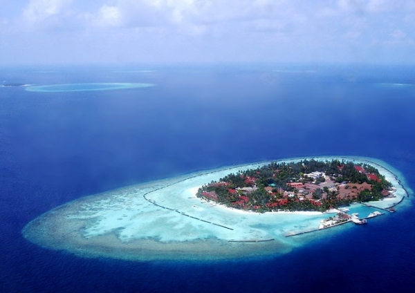 Zdjęcie z Malediw - pod nami malediwy