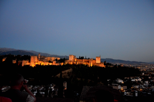 Zdjęcie z Hiszpanii - wieczorna Alhambra