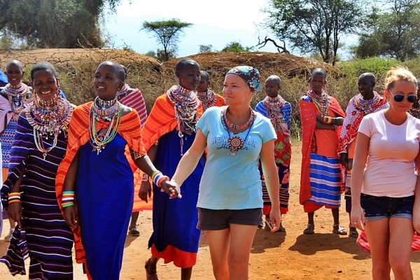 Zdjęcie z Kenii - W wiosce masajskiej