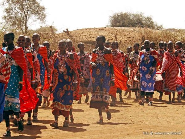 Zdjęcie z Kenii - W wiosce masajskiej.