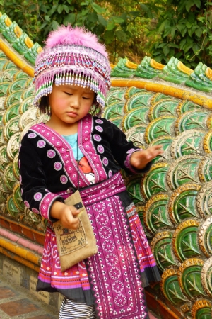Zdjęcie z Tajlandii - dziewczynka Hmong