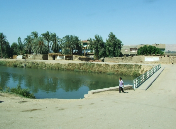 Zdjęcie z Egiptu - życie nad kanałem