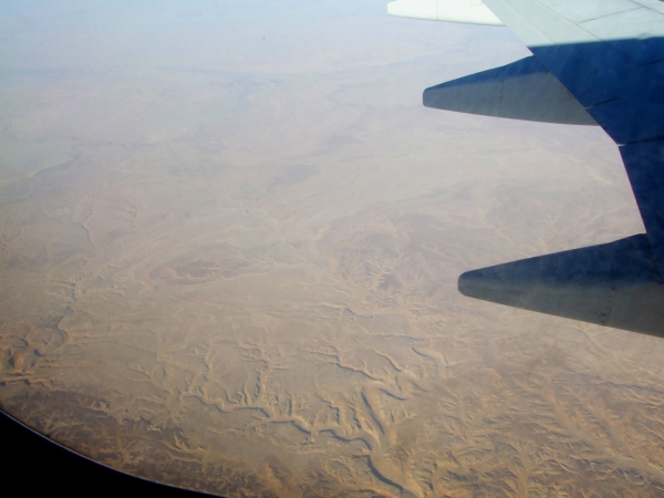 Zdjęcie z Egiptu - na dole pustynia