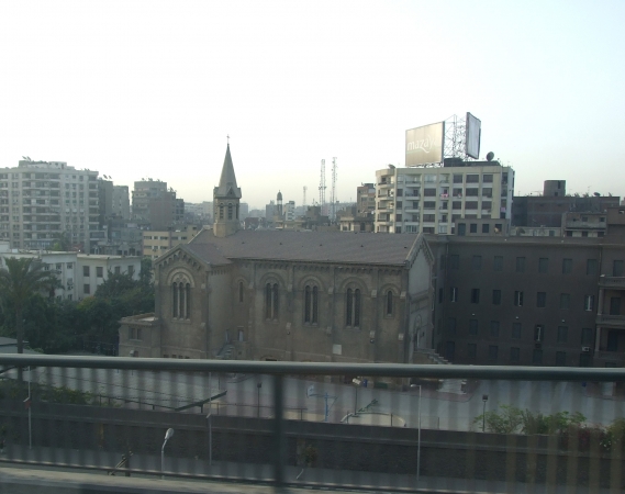 Zdjęcie z Egiptu - z okna autokaru