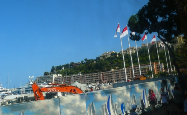 Zdjęcie z Monako - widok na wzgórze Rocher