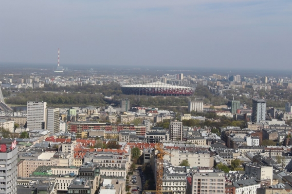 Zdjęcie z Polski - Widok z tarasu na trzydziestym piętrze 