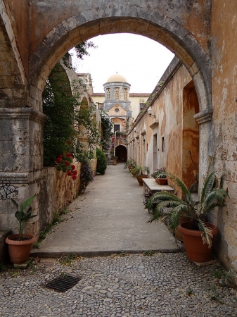 Zdjęcie z Grecji - W klasztorze Agia Triada.
