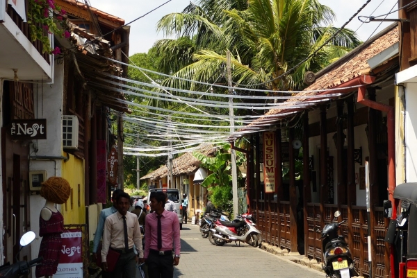 Zdjęcie ze Sri Lanki - główna uliczka Galle