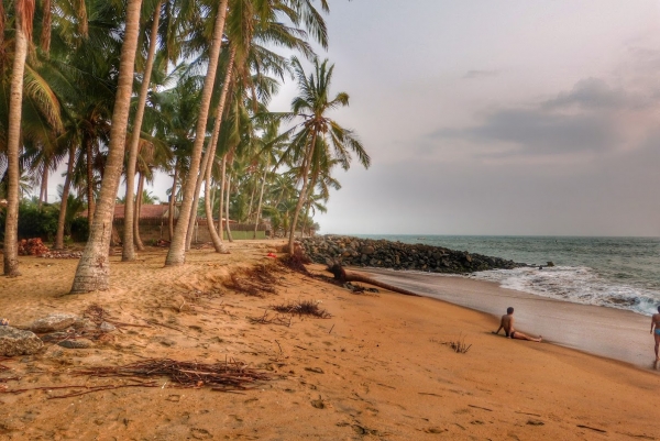 Zdjęcie ze Sri Lanki - plaża wieczorową porą