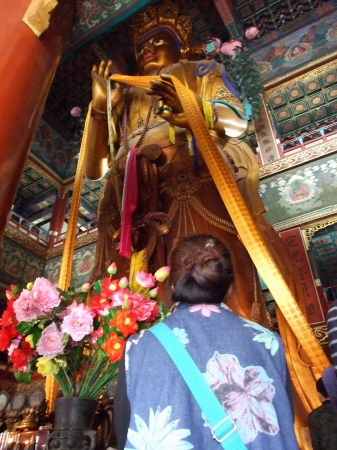 Zdjęcie z Chińskiej Republiki Ludowej - posąg Buddy Maitrei