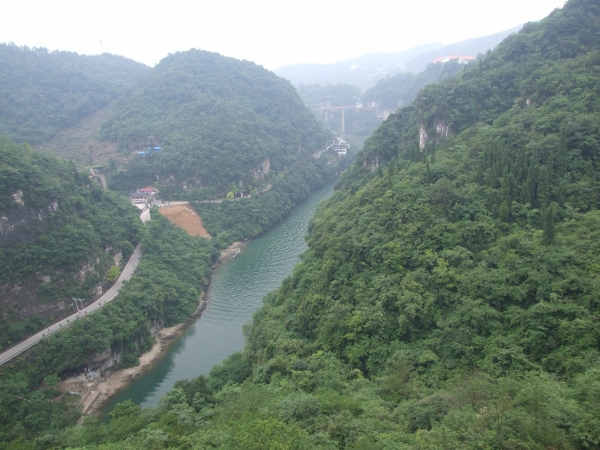 Zdjęcie z Chińskiej Republiki Ludowej - nad dopływem Jangcy