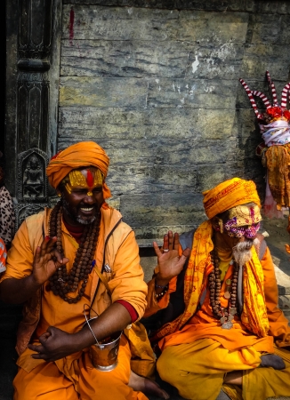 Zdjęcie z Nepalu - świeci  mężowie
