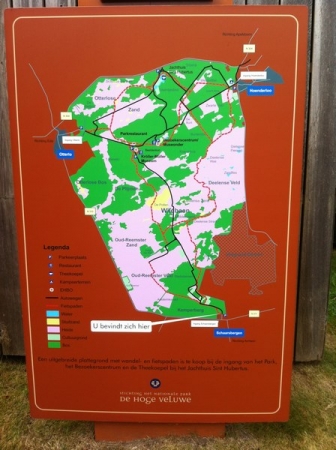 Zdjęcie z Holandii - Plan Parku Narodowego De Hoge Veluwe