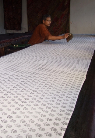 Zdjęcie z Indii - stemplowanie tkanin