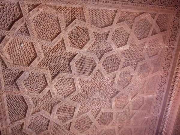 Zdjęcie z Indii - pałacowy sufit 