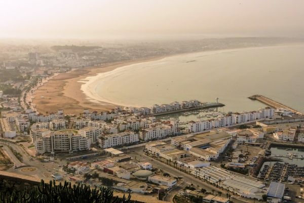 Zdjęcie z Maroka - Agadir widziany ze Wzgórza- rankiem zawsze zamglony