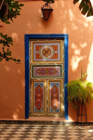 Zdjęcie z Maroka - Palais Salam - jedne z uroczych drzwi, których w Maroku sfotografowałam chyba setki :)