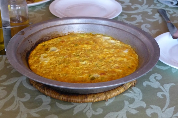 Zdjęcie z Maroka - omlet berberyjski - bardzo smaczne danie wegetariańskie