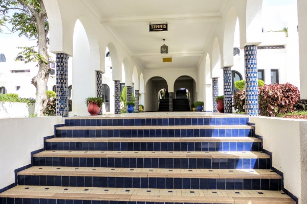 Zdjęcie z Maroka - schody...schody...schody..... - czyli hotel na wzgórzu