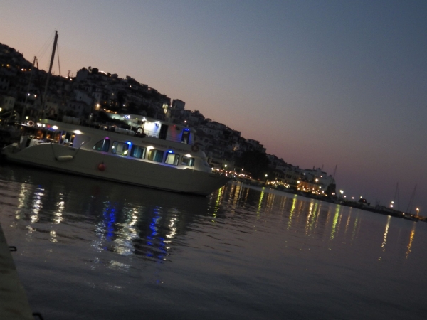 Zdjęcie z Grecji - Port w Skopelos nocą