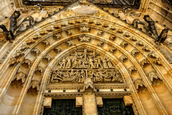 Zdjęcie z Czech - portal główny Katedry Św. Wita