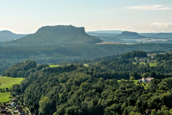 Zdjęcie z Niemiec - malownicze widoki Szwajcarii Saskiej -tutaj Lillenstein (415 m n.p.m)