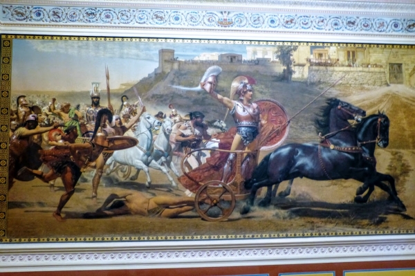 Zdjęcie z Grecji - ciekawy, robiący duże wrażenie obraz (fresk) Franza Matscha