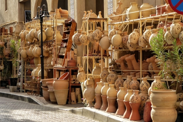 Zdjęcie z Omanu - najbardziej efektowną częścią tego soukhu jest część ceramiczna